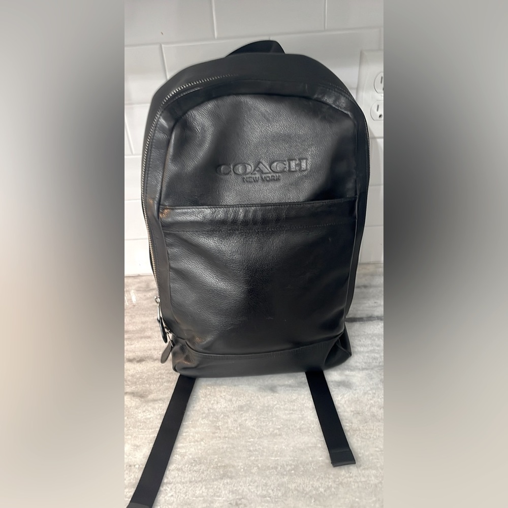 Black coach backpack